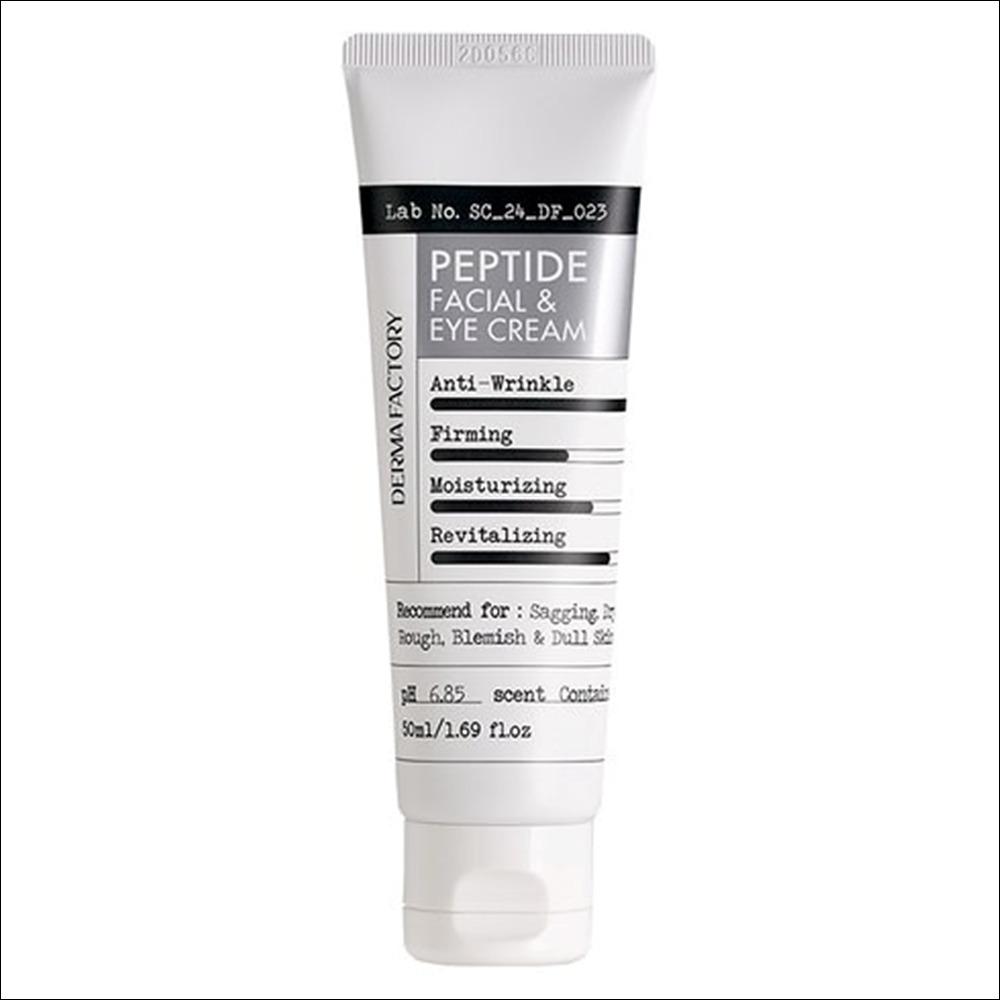 DERMA FACTORY ПЕПТИДНЫЙ Крем для лица и кожи вокруг глаз, 50 мл 50ml x 1EA gray