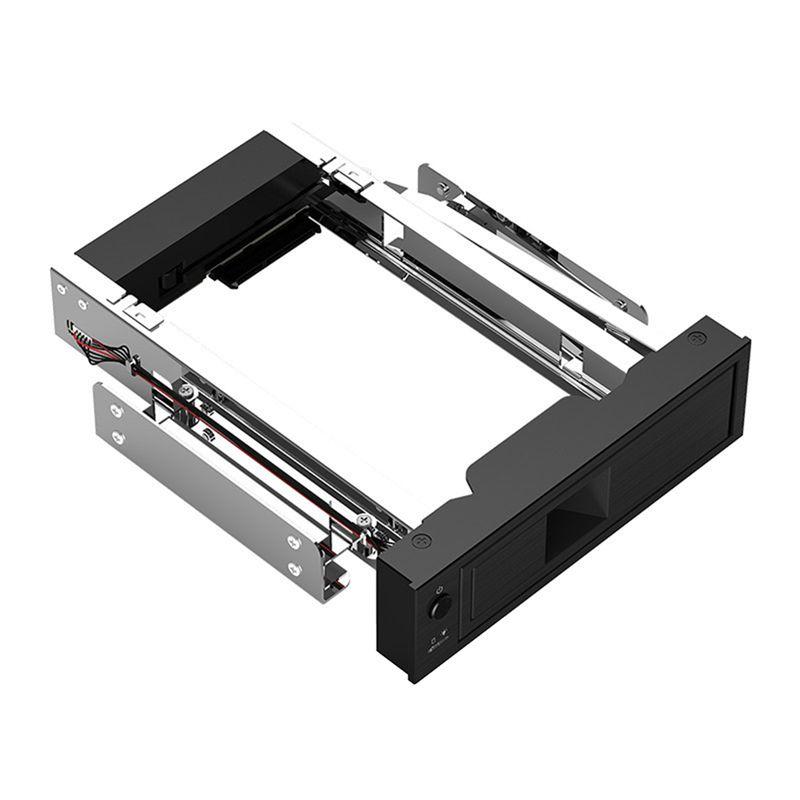 C-Convenient-1106SS 3,5-дюймовый безлотковый мобильный стеллаж с функцией горячей замены Адаптер для 3,5-дюймового внутреннего жесткого диска SATA SSD чёрный Wrigleys