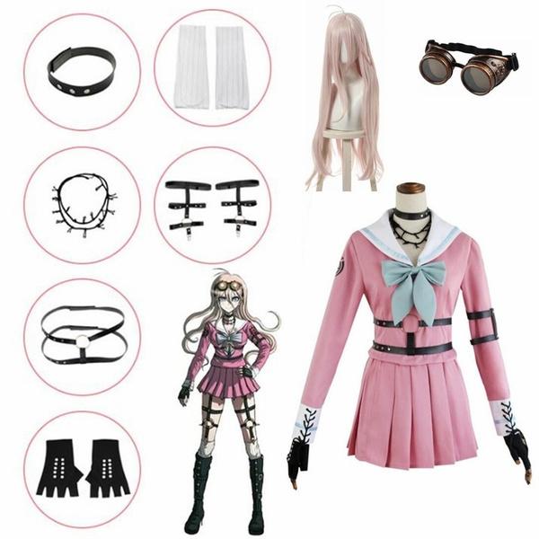 Danganronpa Косплей Костюм V3 Killing Harmony MIU Iruma школьная форма костюм наряд XXXL розовый Onez