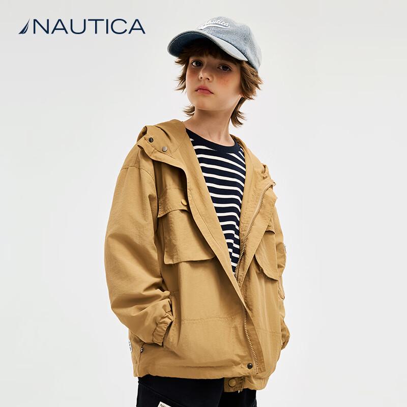 Водонепроницаемая куртка с капюшоном Nautica Kids 165 хаки
