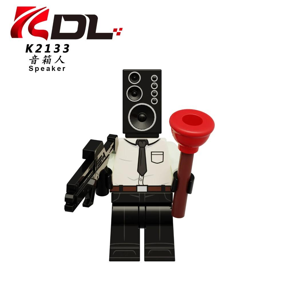 Скибиди Туалет MOC Абстрактный Робот Строительные Блоки Совместимые с LEGO Монитор Человек-Телевизор Деликатные Фигурки Мини Модель Кирпичи Игрушки black Toys D