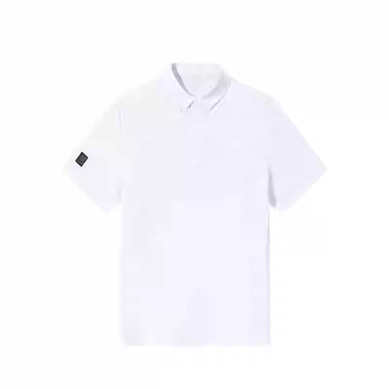 Anta Comfortable Solid Color Breathable Versatile Short Sleeve Polo Shirt Men tops Pure-White 952527120-4 XL white
