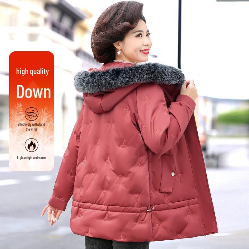 Женский зимний пуховик Pasite со съемным воротником из лисьего меха 2XL black JDST online