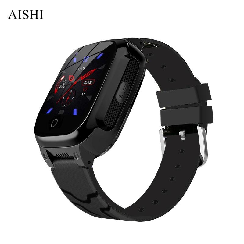 Aishi Lt25 Температура тела 4G Hd камера видеозвонок детские умные часы водонепроницаемые Sos Wi-Fi GPS трекер детский телефон часы European version black BWwatchTop