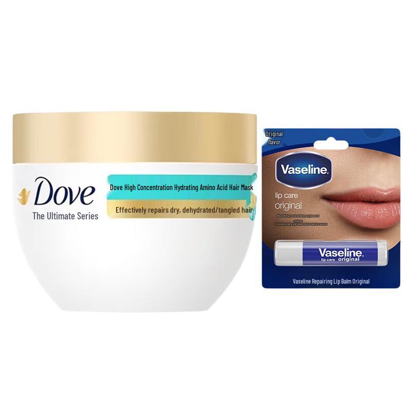 Набор: Бальзам для губ и маска для волос Vaseline beige JDST online
