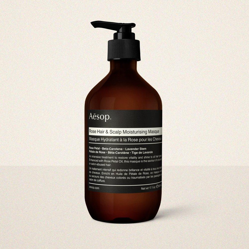 [Aesop] Увлажняющая маска для волос и кожи головы с розой 500 мл black
