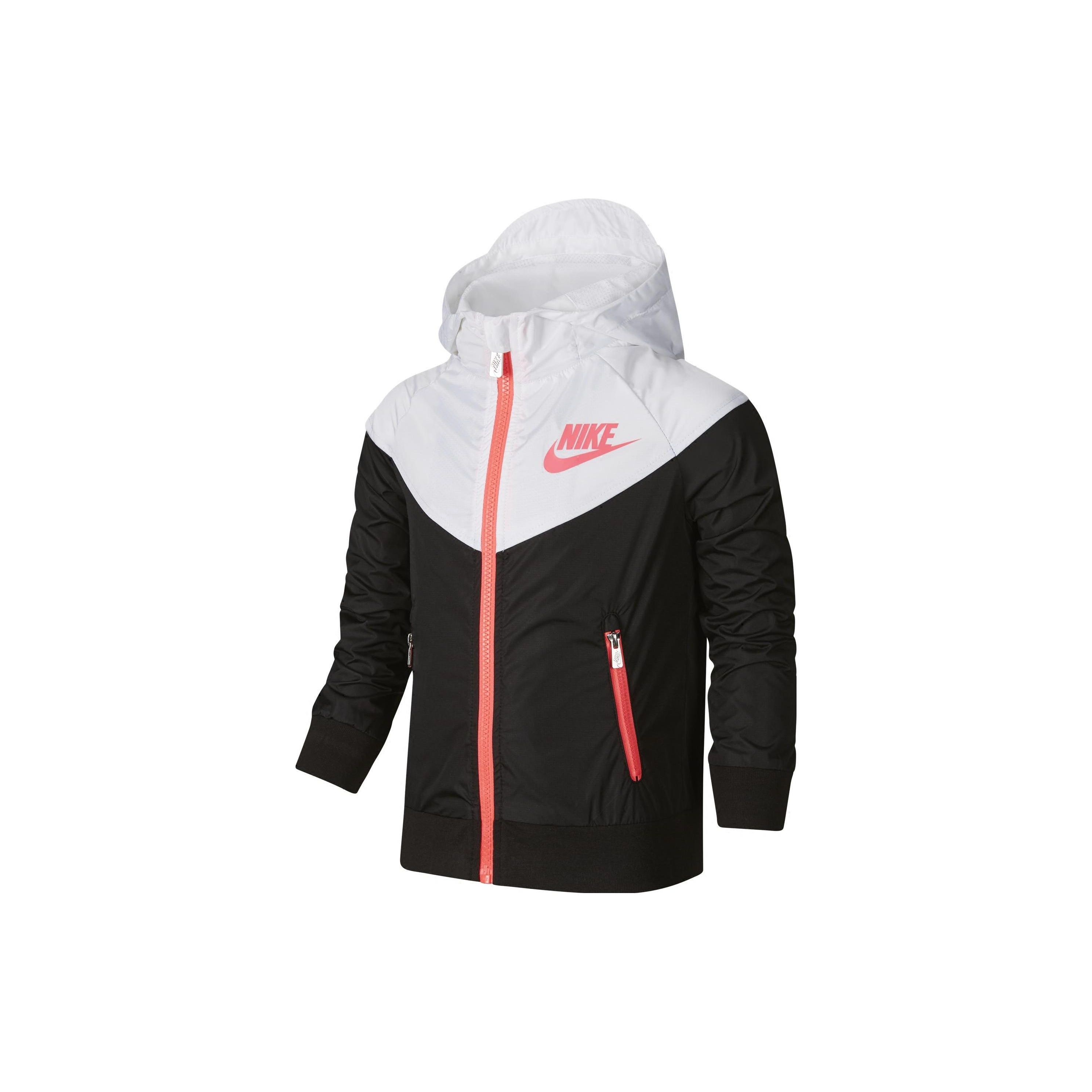 Детская куртка Nike Kids Letter Logo Print Spliced Hooded Zip Jacket Детские куртки черного цвета NY2032140PS-001 XS white