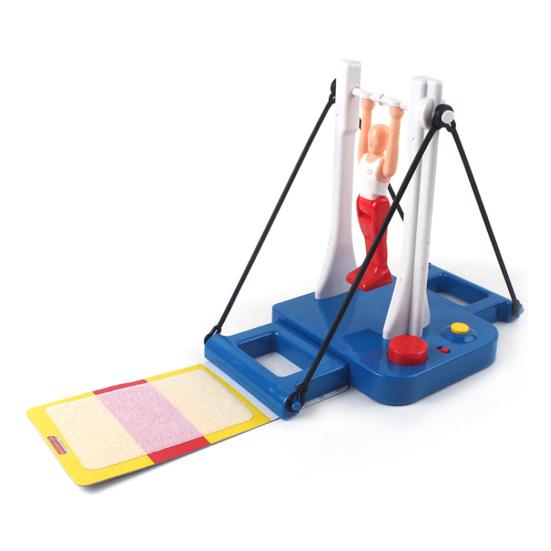 Yousheng Gymnastics Challenge Game 360 Degrees Rotating Gymnastics War Game Родители-дети Интерактивная настольная игра по гимнастике для малышей Мальчики Девочки Подарок синий Electronic Digital Products