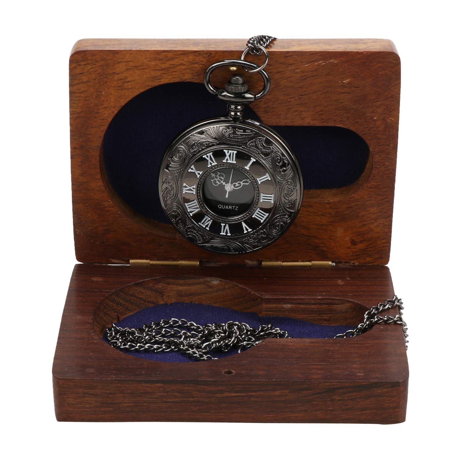 Аналоговые часы унисекс (Черный циферблат Серый ремешок) black Navya Handicraft