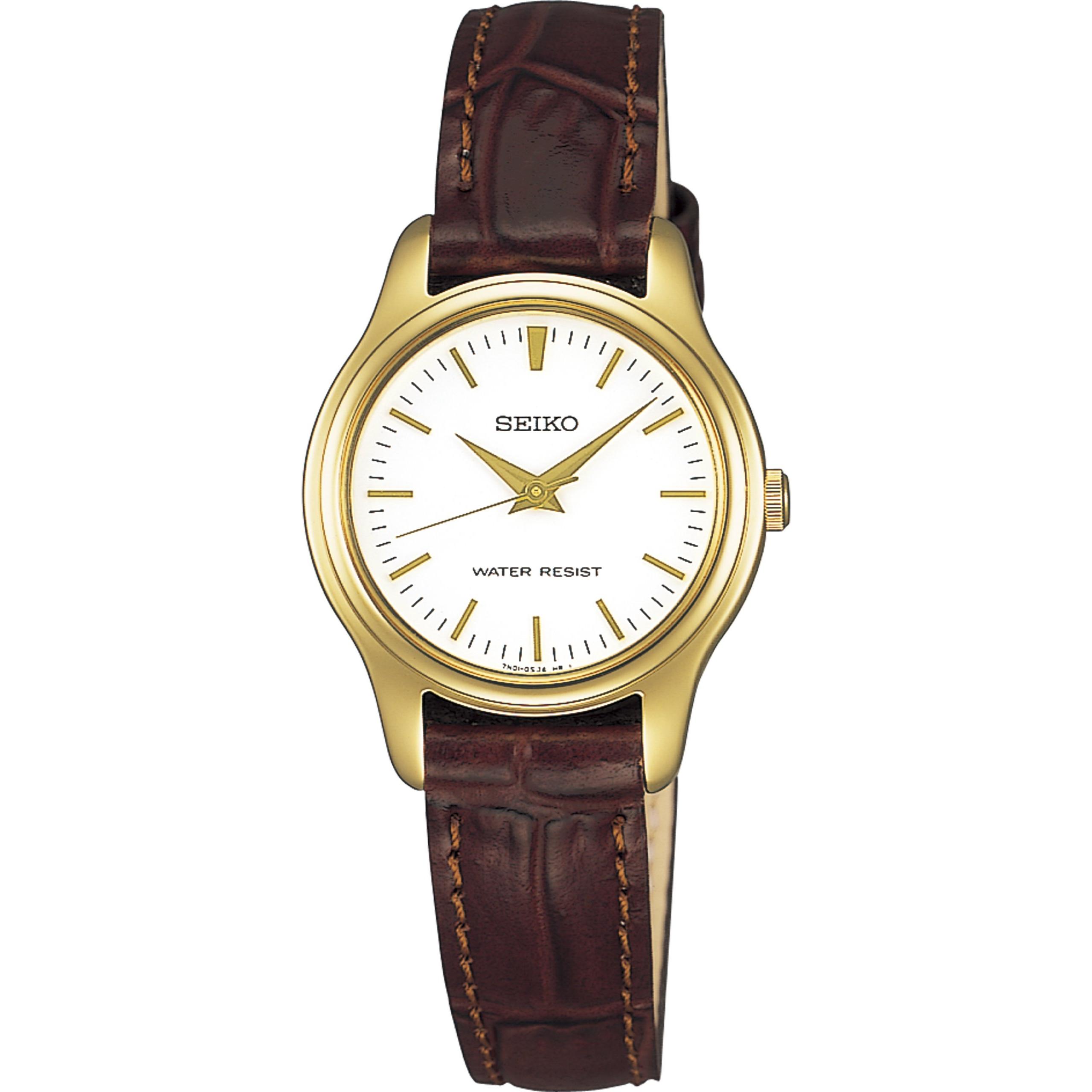 [SEIKO] Женские часы SSXP002 - Стильные женские наручные часы beige