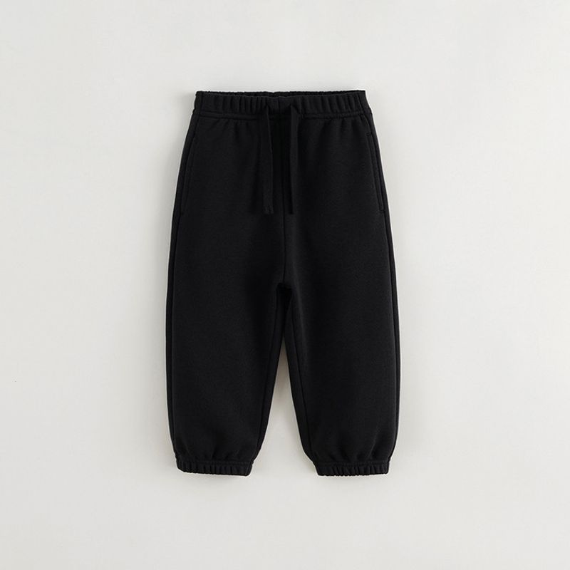 Mark Jenny Boys and Girls Ultra-Comfortable Cotton Casual Sports Sweatpants Children s Spring Straight-Leg Jogger Pants 241531 Sky Black 150 black TAOMall
