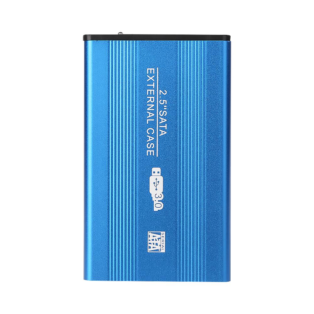 USB SATA3.0 Корпус для жесткого диска Мобильный корпус Кейс Алюминиевый 2,5-дюймовый HDD SSD Коробка Корпус для HDD с USB-кабелем Чехол Новый синий Rainbow Rain
