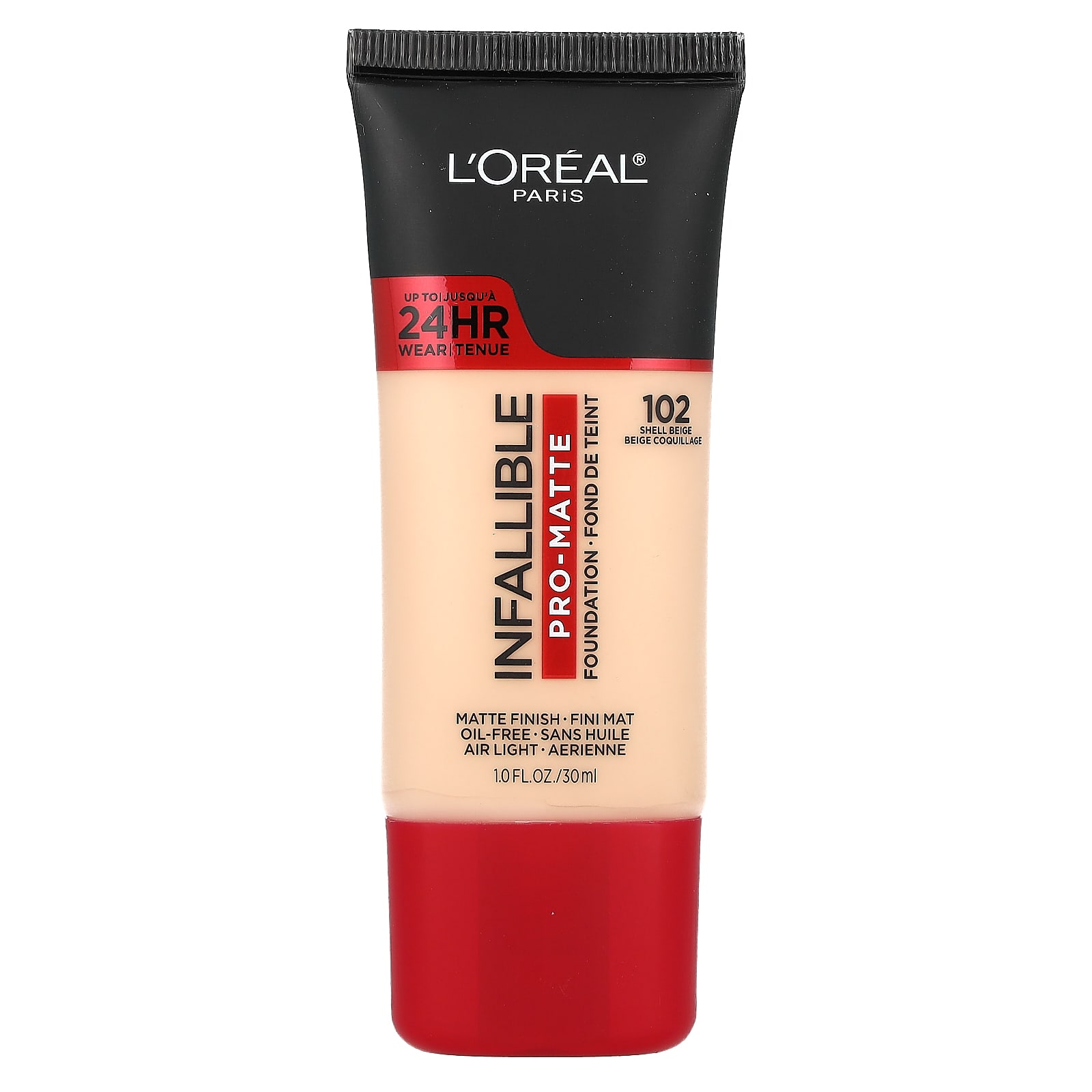 L Oréal, Infallible, Pro Matte Тональный крем, 102 Ракушечно-бежевый, 30 мл(1 жидкая унция) beige MayBeauty