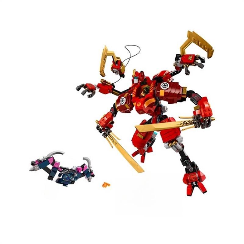 685 шт. Креативные строительные блоки Ninja Climbers Mecha Building Blocks Модель Мальчик Игрушки Рождественский подарок brown Fashion Maker 1