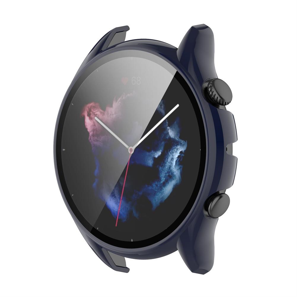 Защитный чехол для экрана умных часов Smartwatch Case с защитой экрана для Amazfit GTR3 Синий gray KONNWEI