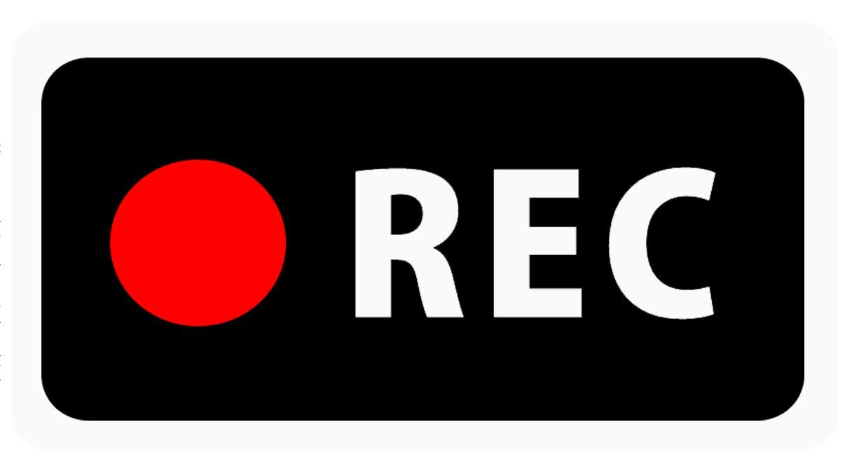 Наклейка на машину OnePoint [REC] / Наклейка для видеорегистратора / Простая i1 (магнит) 10cm x 5.25cm red Samurai Japan