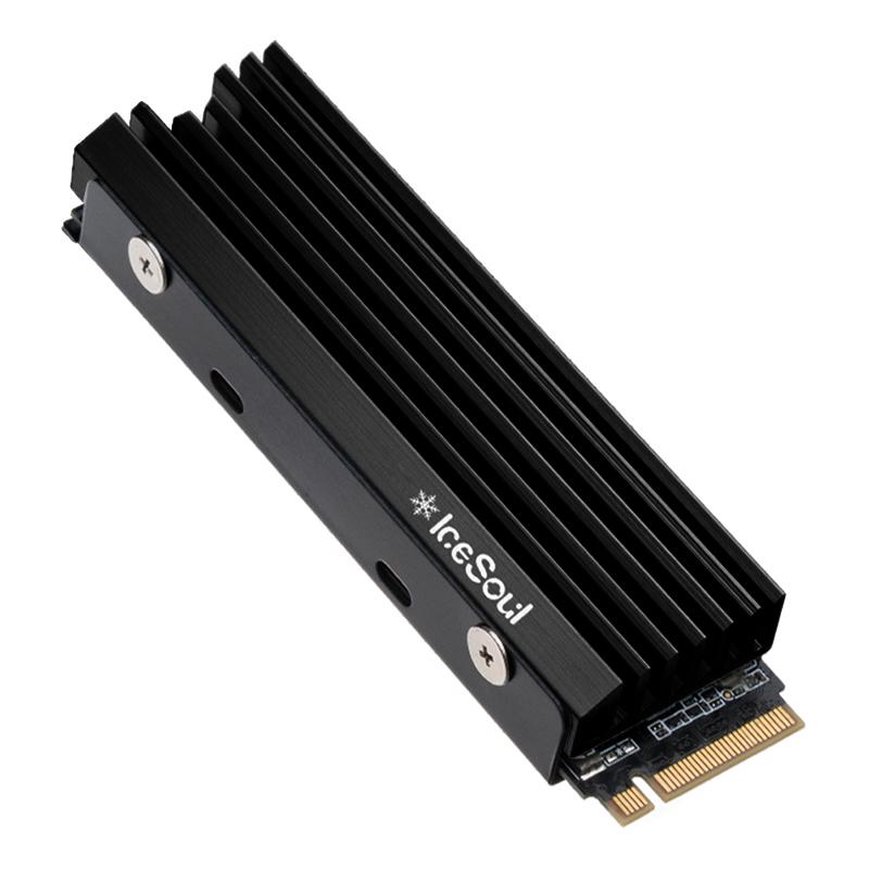 Радиатор радиатора M.2 SSD NVMe для твердотельного жесткого диска NVME NGFF M2 2280, радиатор охлаждения из алюминиевого сплава с термопрокладкой чёрный Homedepot