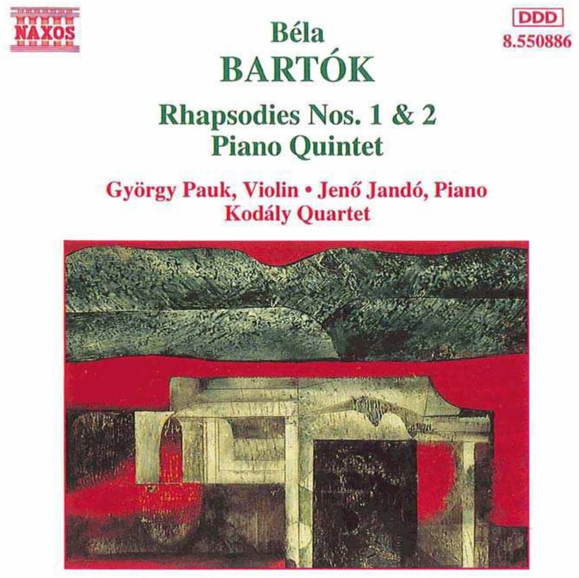 CD B?LA BART?K, JEN? JAND?; KOD?LY QUA - Rhapsodies 1 & 2 / Piano Quartet 8550886 Naxos 1995 Germany Classical Used black RecordCityJP
