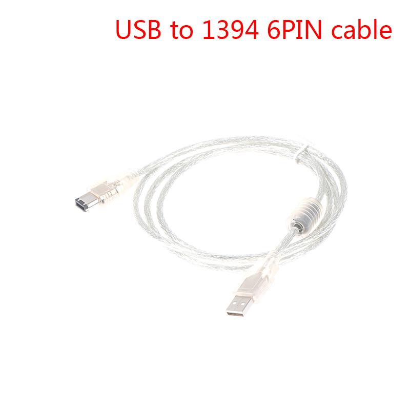 1 X Firewire Ieee 1394 6-контактный разъем для USB 2.0 Мужской адаптер-переходник Кабельный шнур white Duskca