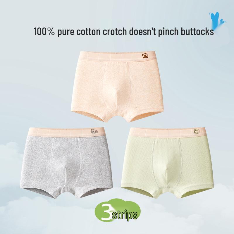 Мужские боксеры из чистого хлопка большого размера - Не задираются, Для подростков и детей 5XL (Weight: 80-110 catties, Height: 155-170 cm) white Voyex