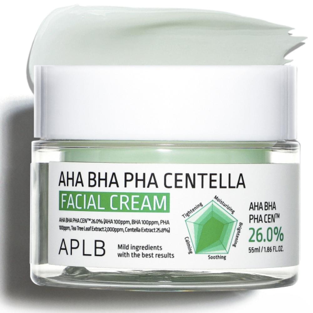 Aplb Центелла Крем для лица Aha Bha Pha NONE white Kcosme