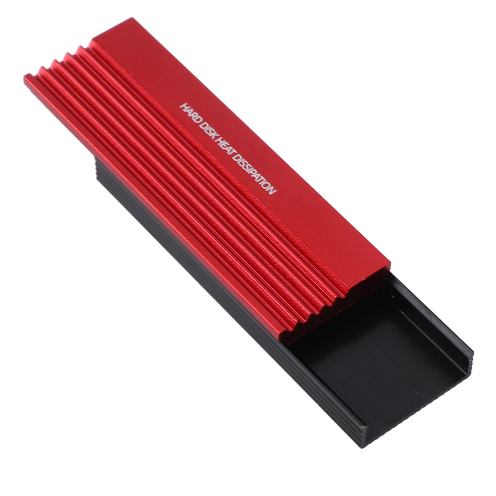 M.2 Радиатор NVMe 2280 SSD Радиатор Двусторонний Компьютер ПК M2 SSD Кулер для 850 860 960 для 970 красный DIYelecs