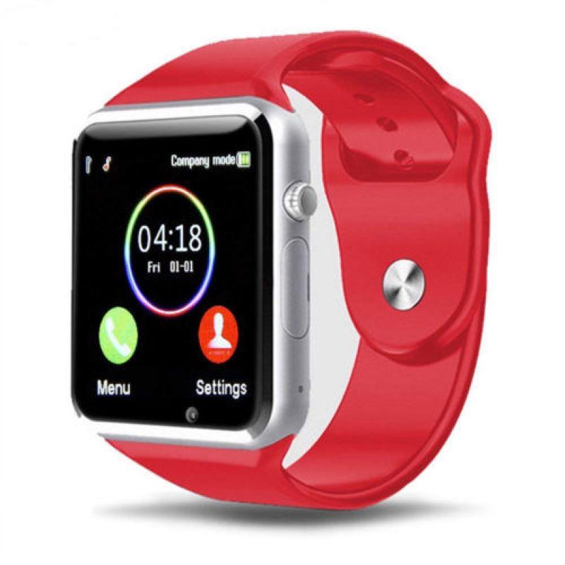 Умные наручные часы Bluetooth GSM телефон для Android Samsung iPhone красный LWN