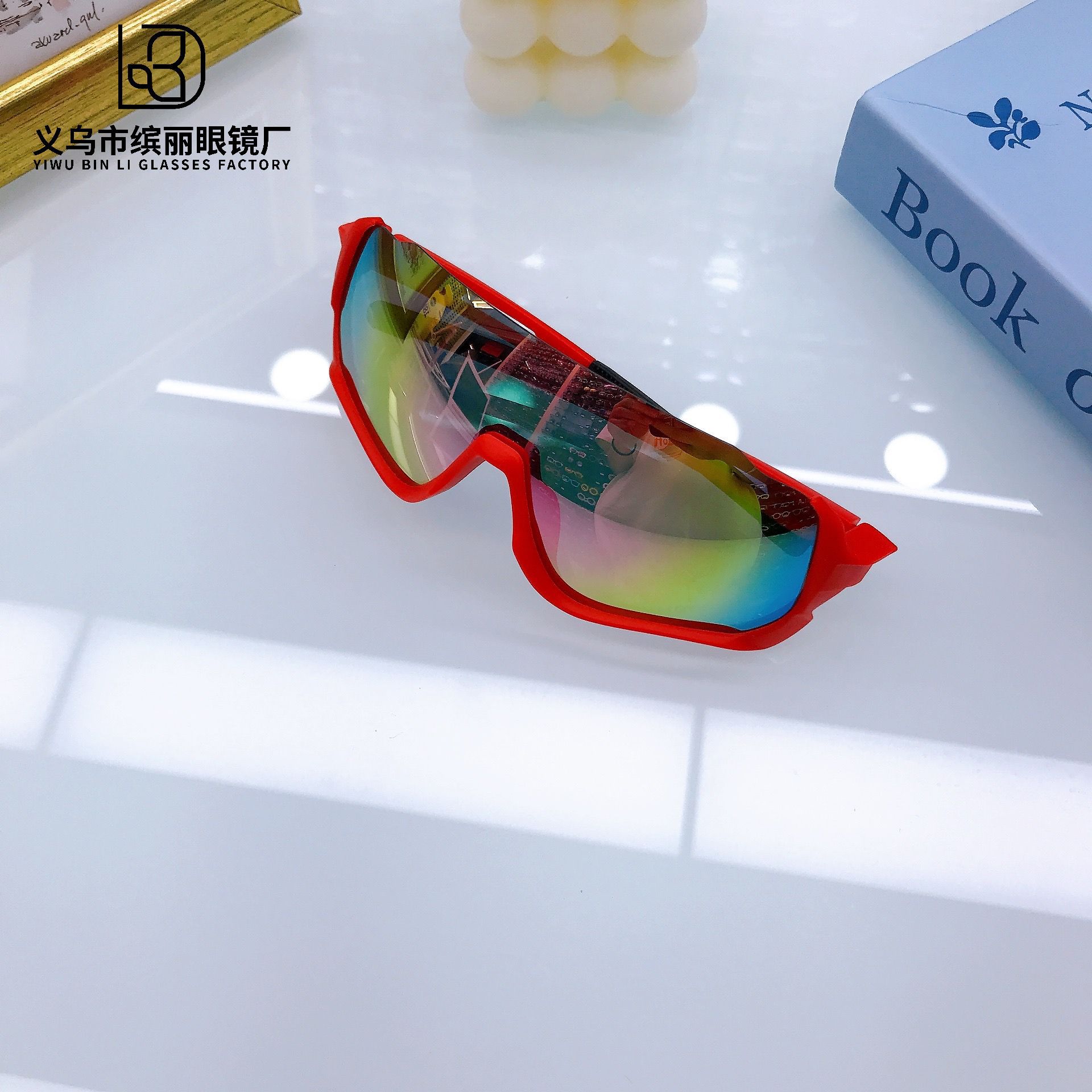 Детские велосипедные очки Cool Pilot Boys Sunglasses Baby Sunglasses Girls Casual Personality Large Frame Sunglasses gray Fashion Supplies