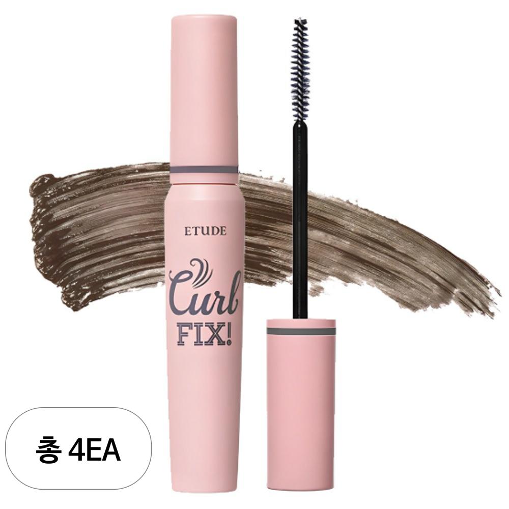 Тушь для ресниц Etude Curl Fix 7,5 г, 0 03 серо-коричневый, 4 шт. gray