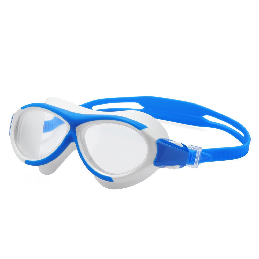 Toddler Boys Girls Swimming Glasses Large Frame Anti-fog Anti-uv No Leaking Kids Swim Goggles Eyewear blue #1 white Shinelover
