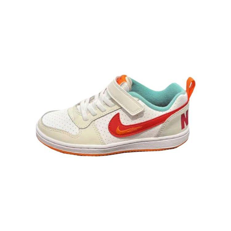 Nike Низкие Кожаные Удобные Прочные Низкие Ходячие Ботинки Детская Обувь Цвет Off-White FD9914-161 22 white