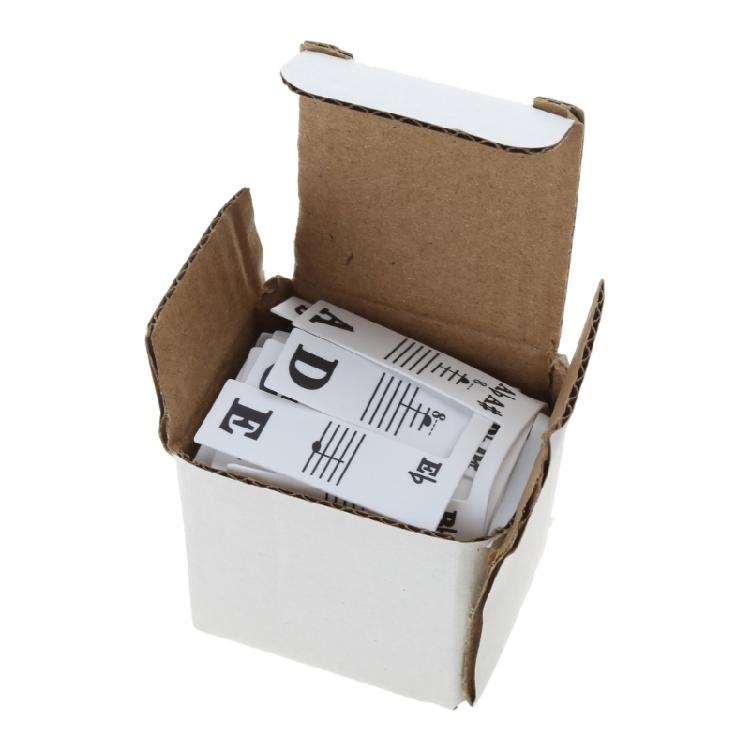 Наклейка на музыкальную клавиатуру Ноты для пианино Маркер нот Сменная накладка 1 brown Borate
