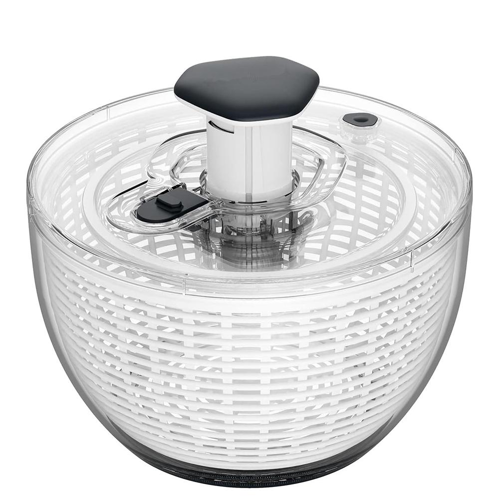 LMETJMA 6.3 QT Центрифуга для сушки салата Большая сушилка для салата Центрифуга для сушки овощей одной рукой Easy Press Большая сушилка для овощей Миксер для салата Стиральная машина JT251 чёрный Chic Interiors