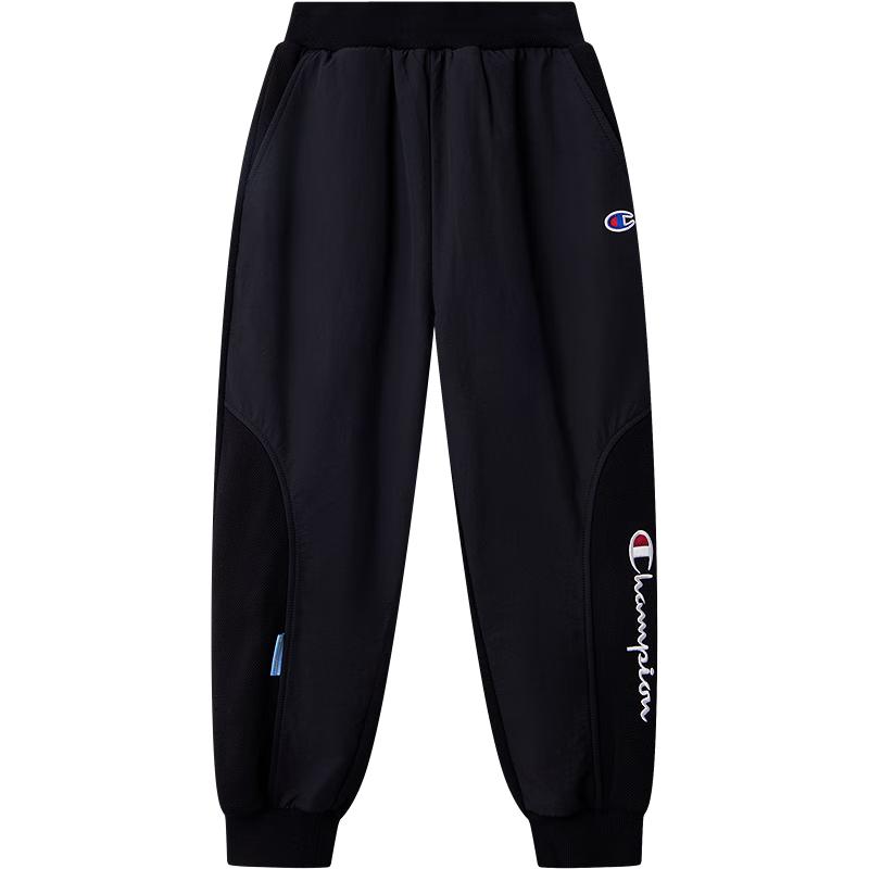 Мальчиковые спортивные штаны-джоггеры Champion с вышивкой M black