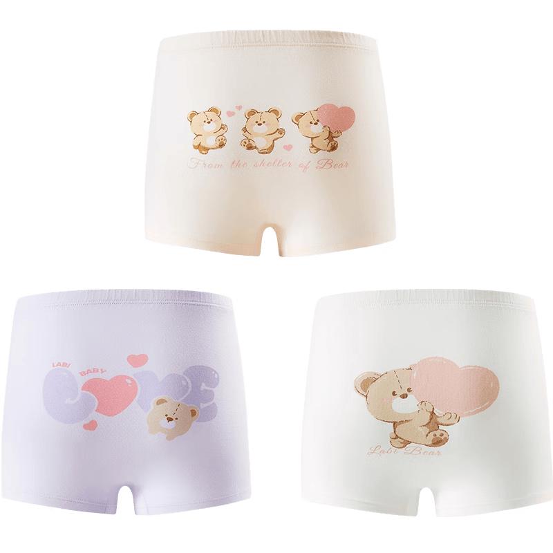 Labi Девочки Высокоэластичные Мультяшные Боксеры 3 шт. 110 white JDST online