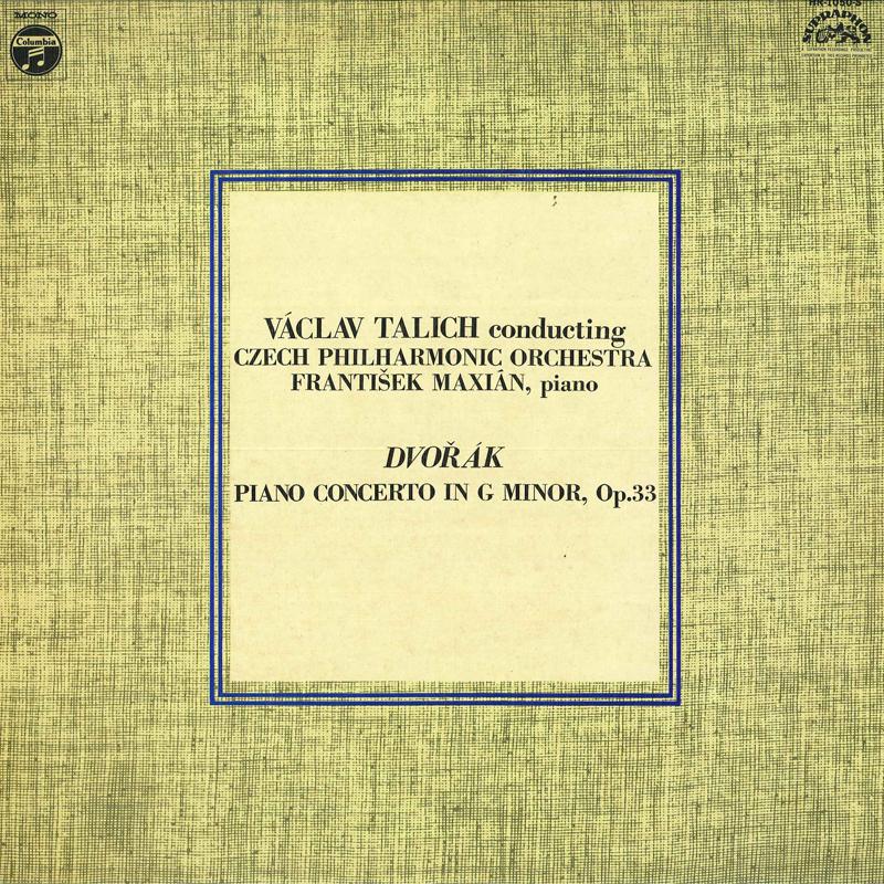 LP Record FRANTI?EK MAXIAN(PIANO)/VACLAV TALI - Dvo?ak/Piano Concerto In G Minor Op HR1050S COLUMBIA 1972 Japan Classical Used beige RecordCityJP