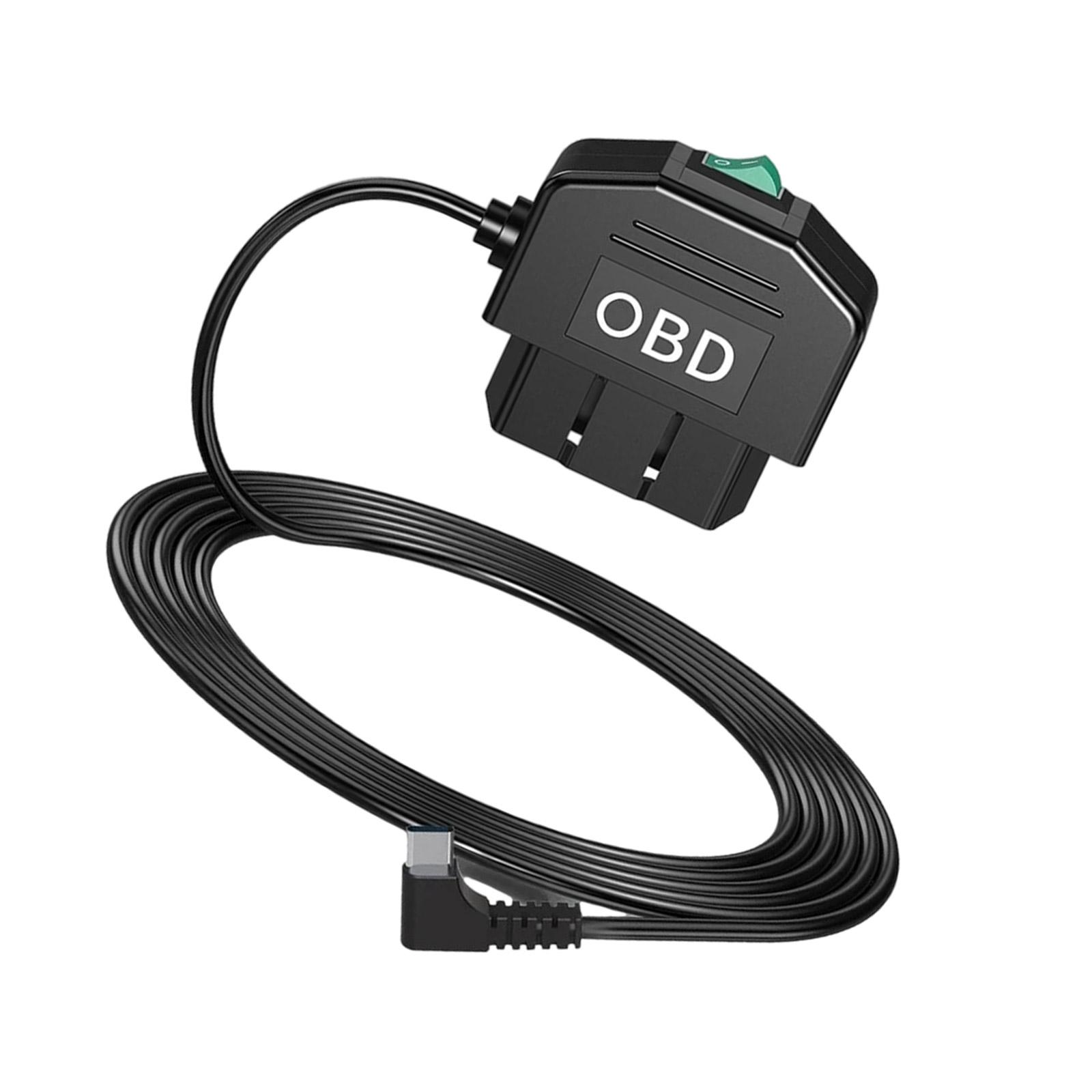 Двухрежимный автомобильный видеорегистратор OBD-кабель с интеллектуальной системой наблюдения за парковкой и защитой от перенапряжения. Высокоэффективный кабель OBD. A gray Cyprinoid