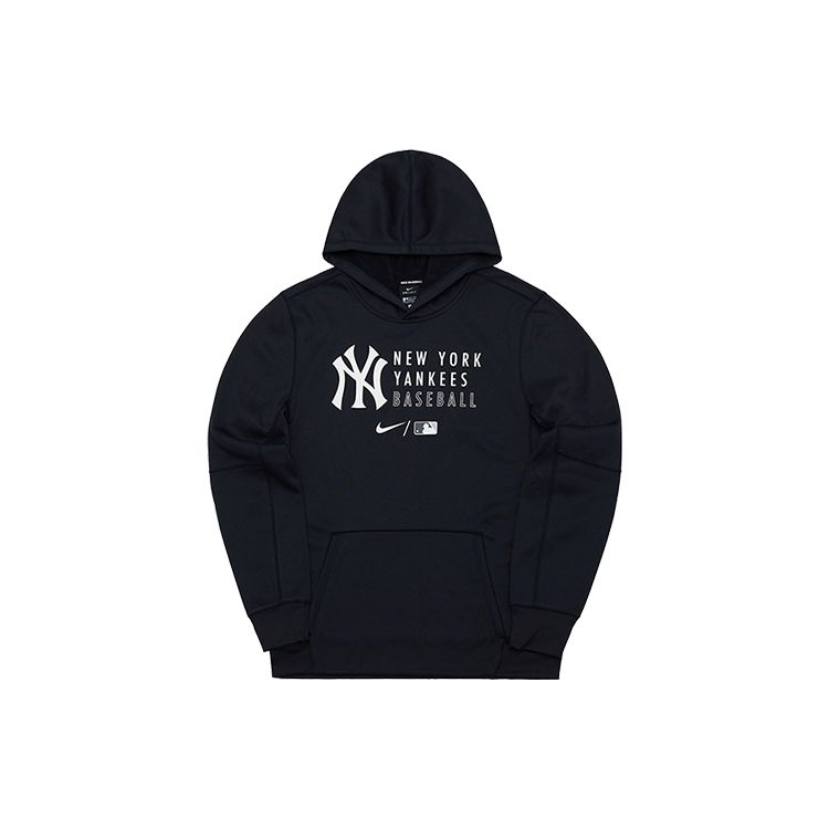 Худи Nike X Mlb Коллаборация Молодежное Принт с Логотипом Буквы Длинный Рукав С Капюшоном Детские худи Черный 3Z3B7SAVD-NYY L black