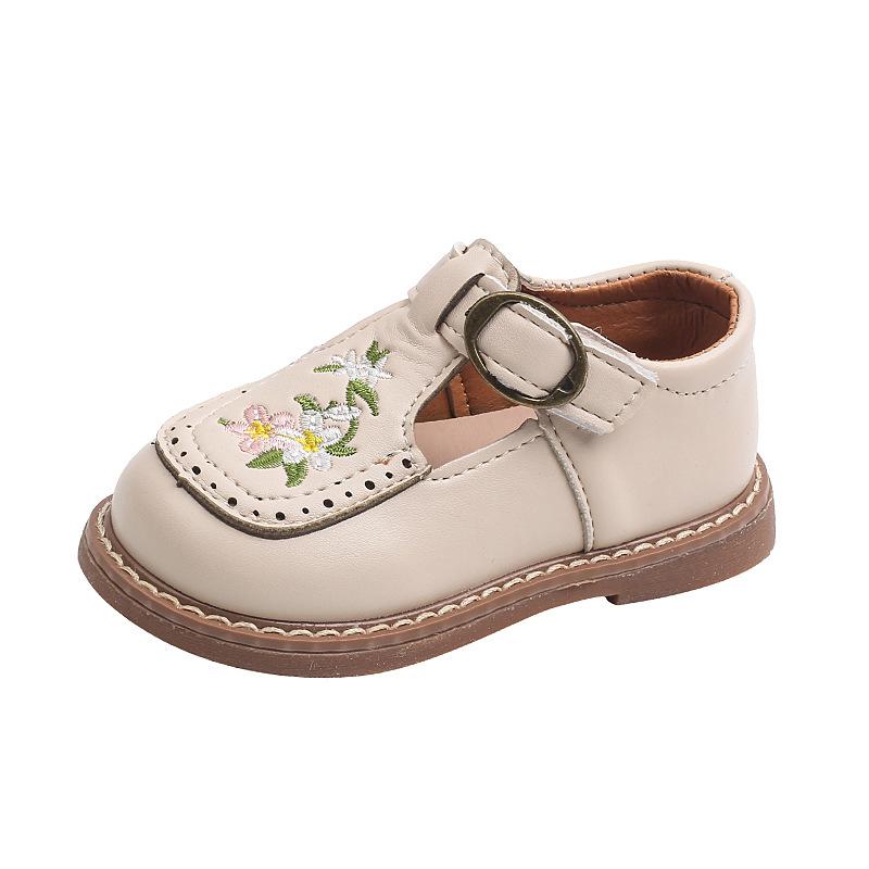 Весна и осень Новые Туфли принцессы для детей 21 beige Gtime Shoes