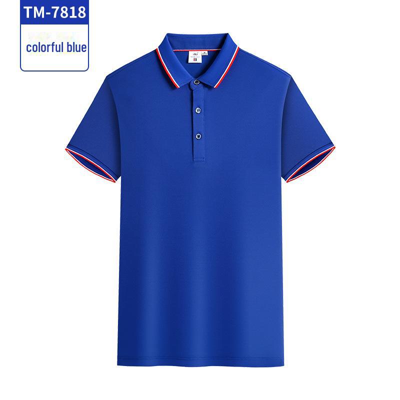 Men s Short-Sleeve Work Polo Shirt: Durable & Dirt-Resistant, Custom Lapel Design for Summer XL королевский синий UrbanEdge