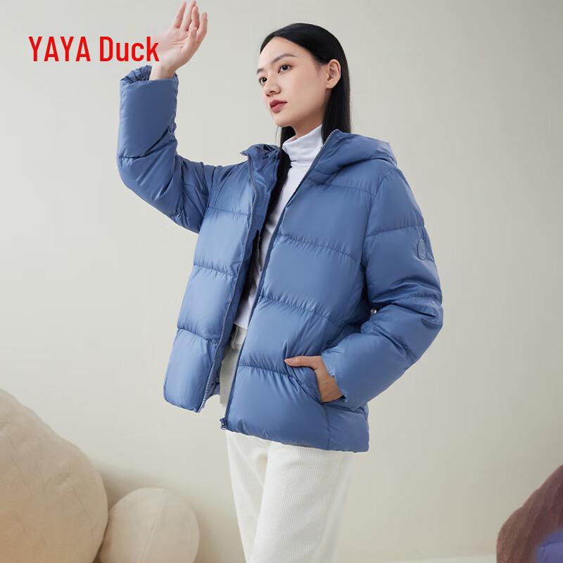 Женский легкий пуховик Duck Duck с капюшоном L gray JDST SELECTION