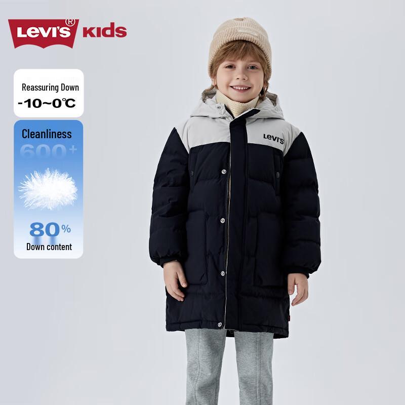 Длинная пуховая куртка Levi s для детей 5 black