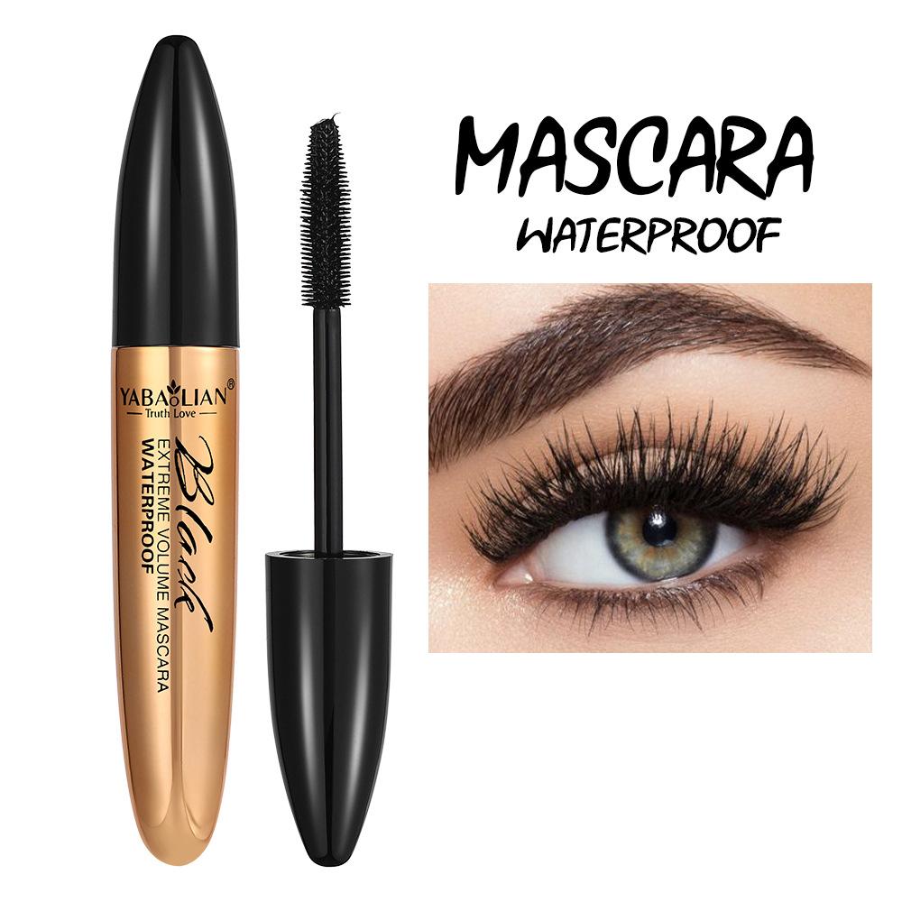 Водостойкая основа для макияжа Explosion, тушь для ресниц Slender Curl, не размазывающаяся 5D Gold Tube Black black July star