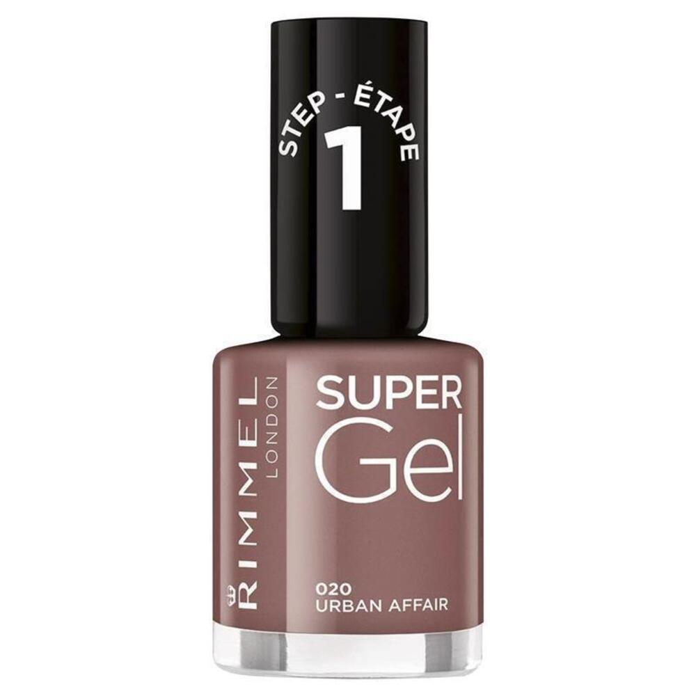 Rimmel Super Gel Лак для ногтей 20 Urban Affair black BeautyGlam