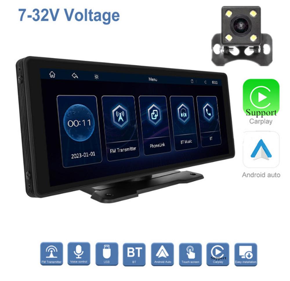 10.26  Смарт-плеер+Камера заднего вида для беспроводного CarPlay Android Auto планшет black FYUU-autoparts