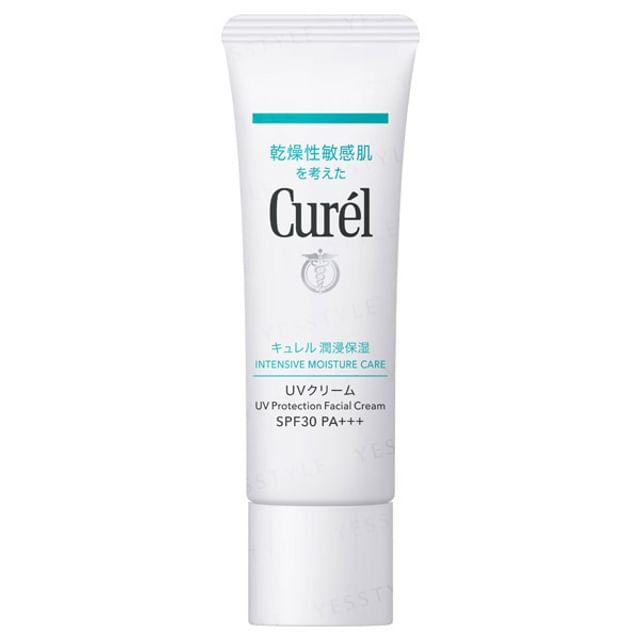 Kao - Curel Интенсивный увлажняющий крем для лица с защитой от УФ-лучей SPF 30 PA+++ 30g white Beauty Luxe