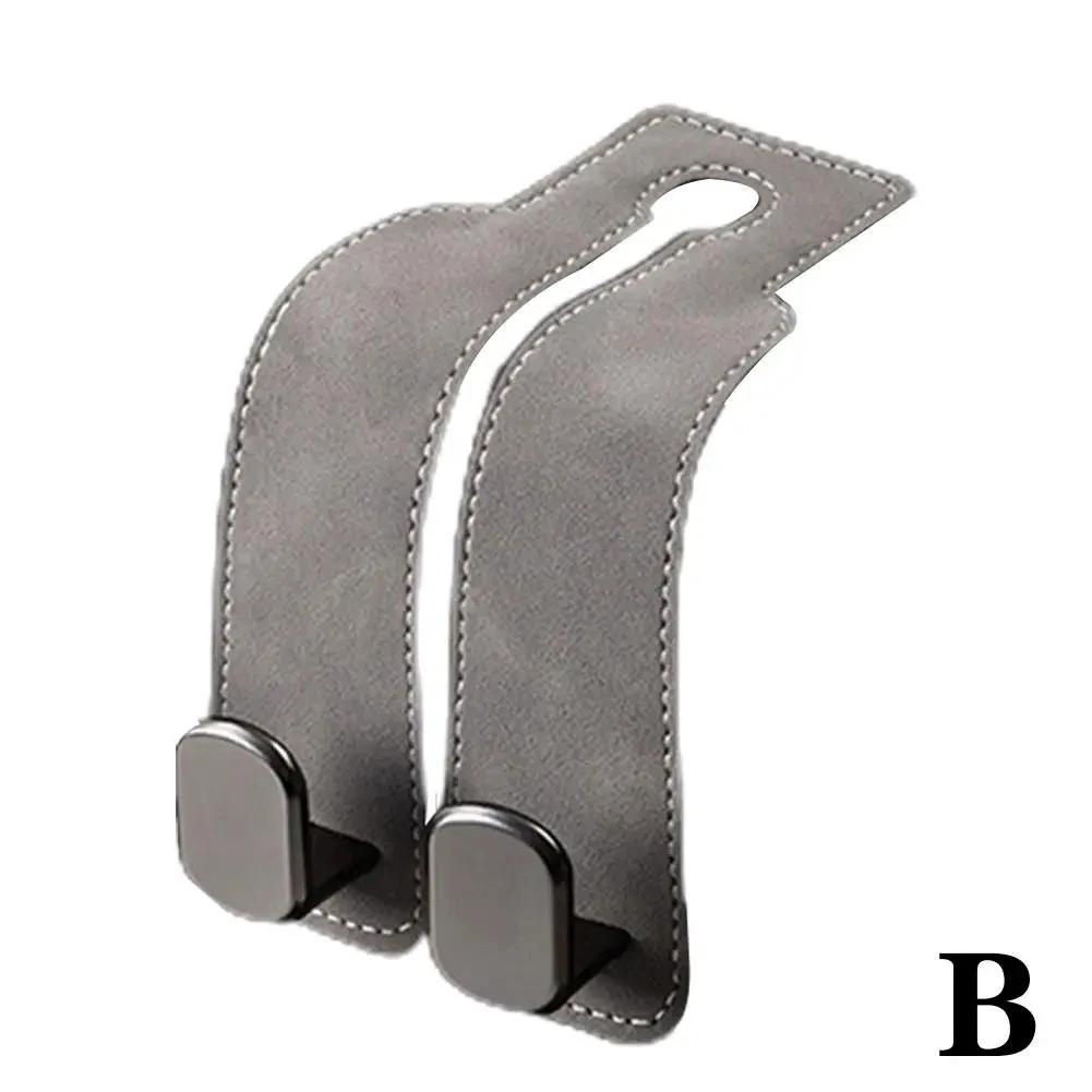 Car Seat Back Phone Holder Hook Hidden Metal Organizer Hook Gray double hook gray MOYI