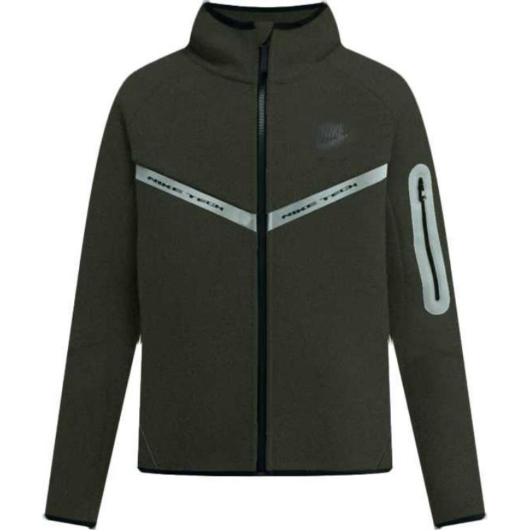 Детская куртка Nike Tech Fleece с капюшоном на молнии для комфорта IM9154-355 M gray