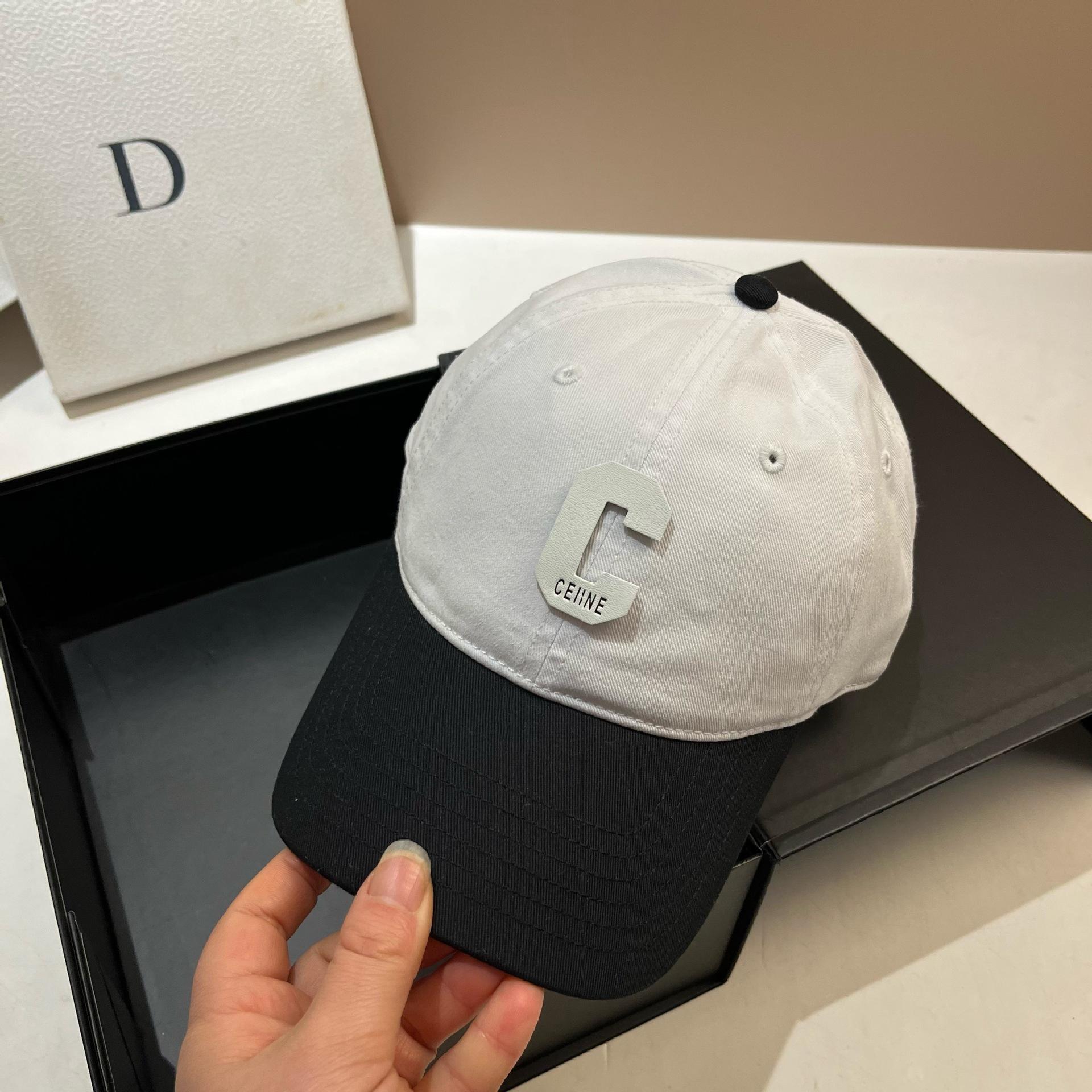 Hyunya Wind Candy Color Cap C Letter Youth Sweet Sports Baseball Cap Outdoor Travel Leisure Cap Adjustable белый Lucky rbx A