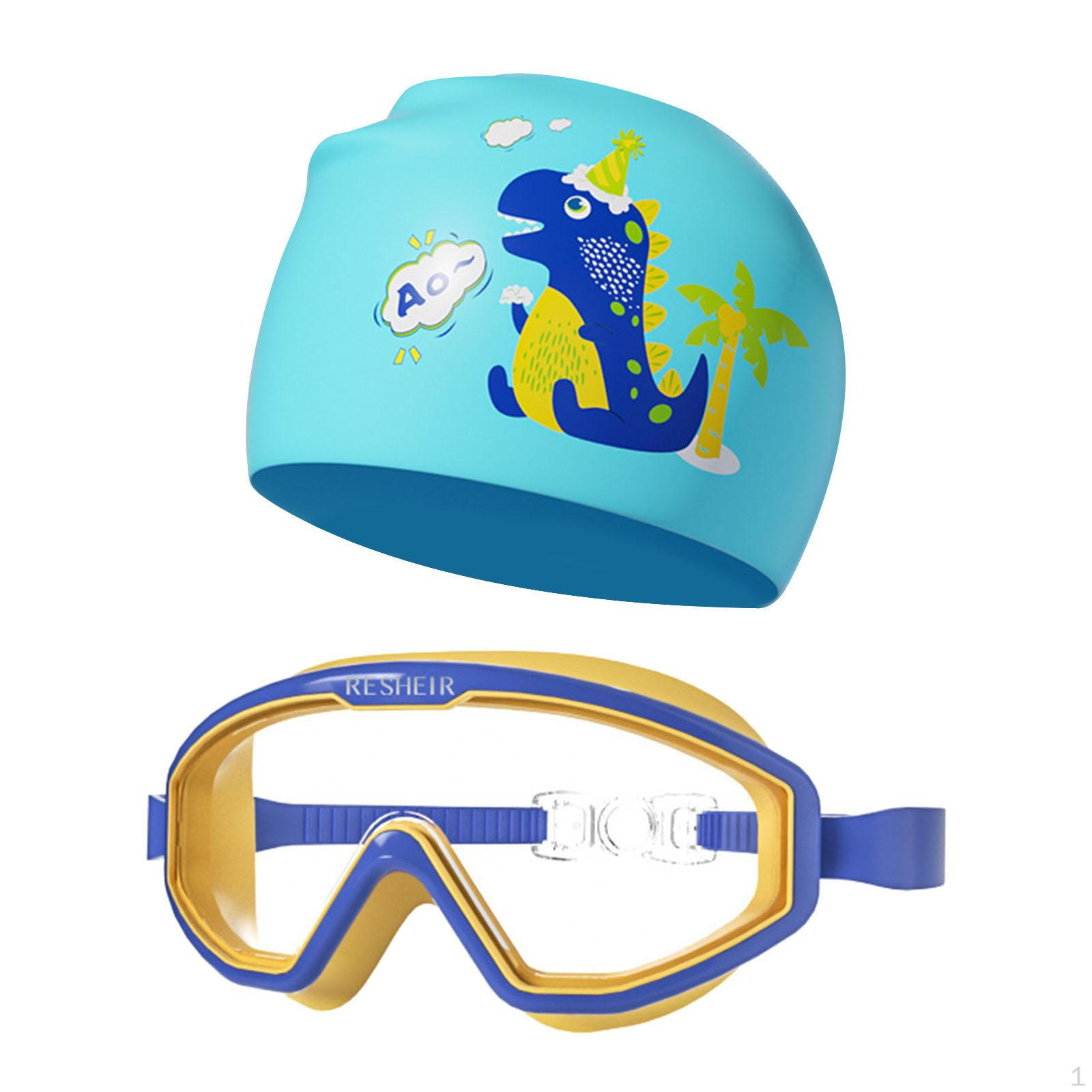 Очки для плавания Шапочка Легкие очки для веселья в бассейне Blue Yellow blue SunshineTek